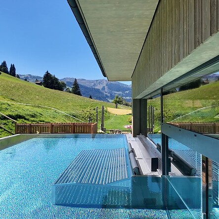 Heated outdoor pool