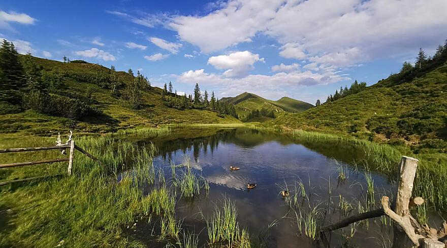 Hiking weekend in the valley of alpine pastures